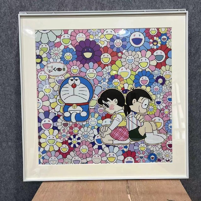 初恋 そして我思う、今夜のディナーのことなど 版画 村上隆 www ... ドラえもん x 村上隆 コラボ サイン入り版画 初恋そして我思う今夜のディナー