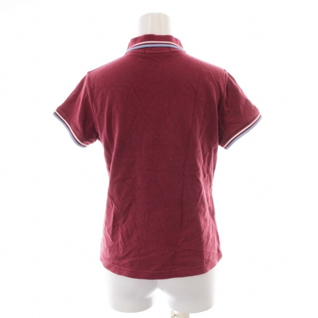 FRED PERRY(フレッドペリー)のFRED PERRY ポロシャツ シャツ 半袖 ロゴ ライン 38 赤 レッド レディースのトップス(ポロシャツ)の商品写真