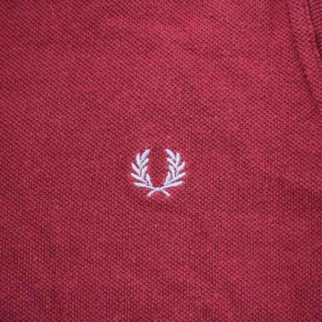 FRED PERRY(フレッドペリー)のFRED PERRY ポロシャツ シャツ 半袖 ロゴ ライン 38 赤 レッド レディースのトップス(ポロシャツ)の商品写真