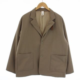 デサント(DESCENTE)のDESCENTE PAUSE WIND SHIELD JACKET M ベージュ(テーラードジャケット)