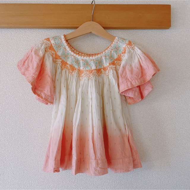 Bonjour diary Butterfly Blouseキッズ服女の子用(90cm~)