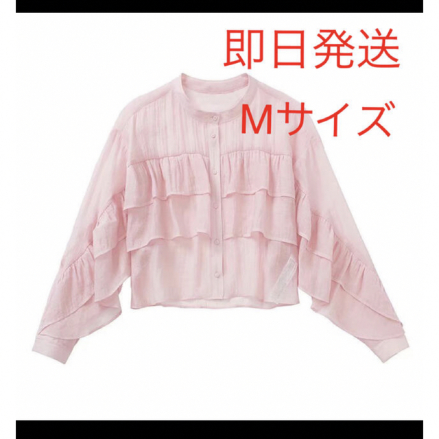 ZARA(ザラ)のシースルーブラウス pink 値下げ 早い者勝ち‪.ᐟ‪.ᐟ レディースのトップス(シャツ/ブラウス(長袖/七分))の商品写真