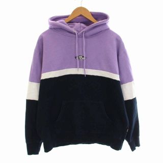 ヴァンズ(VANS)のVANS SWITCHING HOODED SWEAT パーカー L 紫 紺(パーカー)