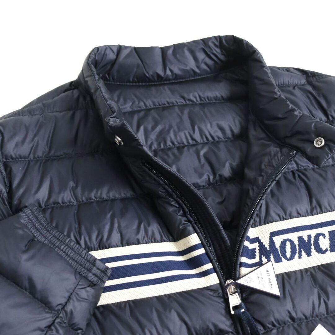 未使用品◆20SS MONCLER モンクレール RENALD GIUBBOTTO ロゴデザイン WZIP ライトダウンジャケット 紺 3 正規品 メンズ ハンガー付き r05-st30403-834