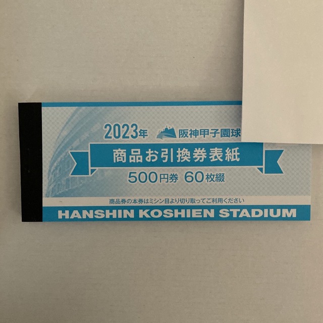 阪神タイガース　甲子園球場　商品お引き掛け券