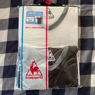 ルコックスポルティフ(le coq sportif)の半袖V首シャツ　2枚組　2点(下着)