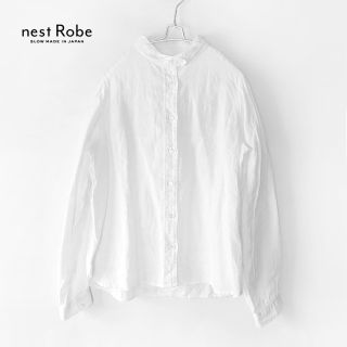 ネストローブ(nest Robe)のnest Robe✨ネストローブ リネン100% ブラウス ちび丸襟 シャツ(シャツ/ブラウス(長袖/七分))