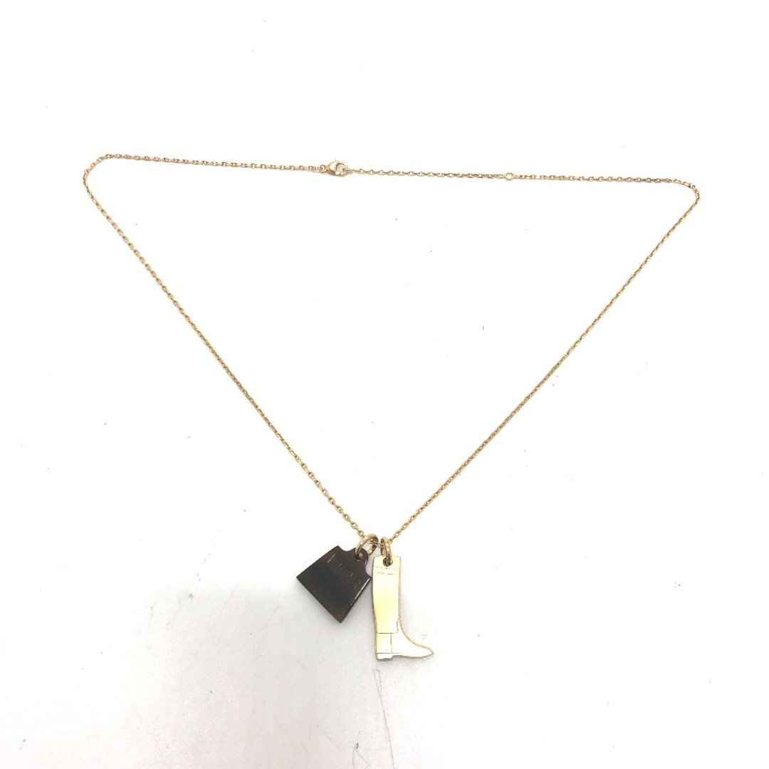 エルメス HERMES アミュレット マロキニエ PM GD 12 00 ファッション小物 アクセサリー ネックレス バッファローホーン ゴールド 新品同様 | フリマアプリ ラクマ