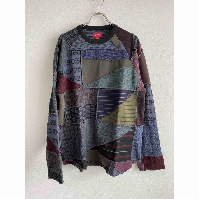 パッチワークSupreme patchwork jacquard L/S TOP