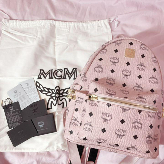 MCM リュック ソフトピンク-