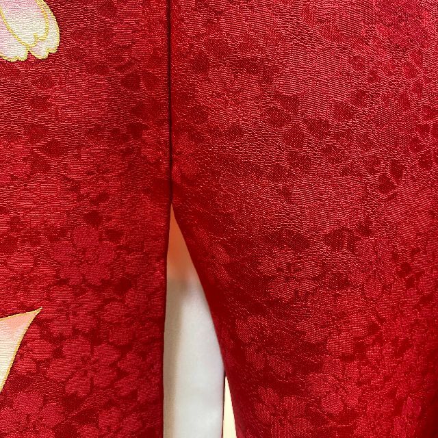 HIROMICHI NAKANO - 振袖☆正絹☆赤☆花柄☆刺繍☆成人式☆ステージ