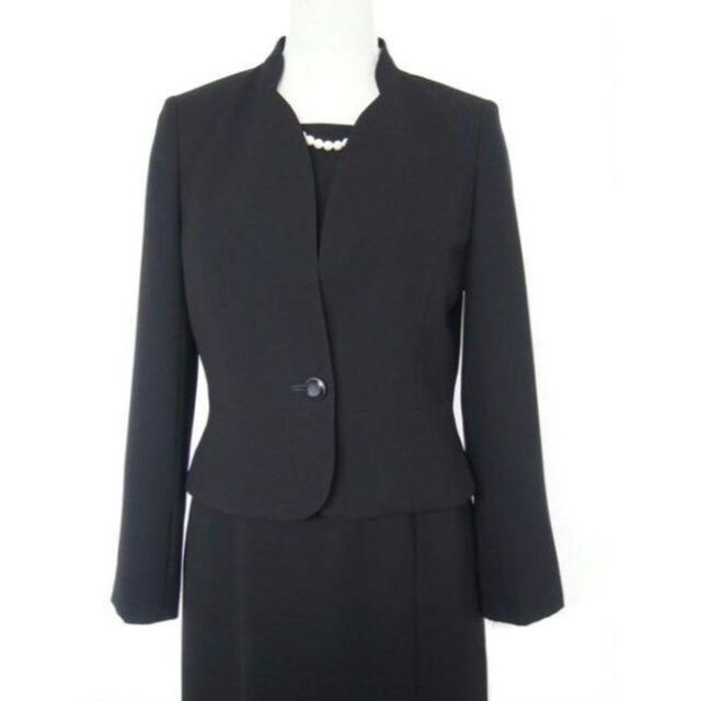 新品】東京ソワール9号☆前ファスナー喪服ブラックフォーマル 大特価