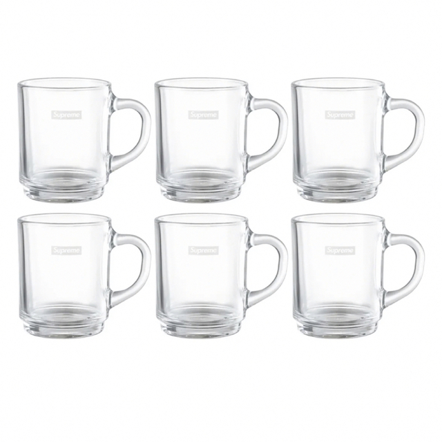 インテリア/住まい/日用品supreme  Duralex Glass Mugs (Set of 6)