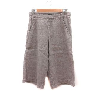 ジャーナルスタンダード(JOURNAL STANDARD)のジャーナルスタンダード ワイドパンツ 麻 リネン 七分丈 38 茶 ブラウン(その他)