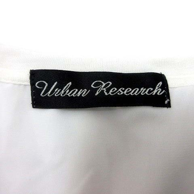 URBAN RESEARCH(アーバンリサーチ)のアーバンリサーチ ブラウス ボーダー ロゴプリント ノースリーブ Free 白 レディースのトップス(シャツ/ブラウス(半袖/袖なし))の商品写真