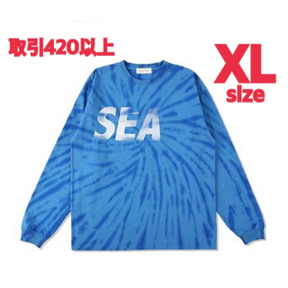 ウィンダンシー(WIND AND SEA)のWIND AND SEA TIE-DYE L/S TEE BLUE XLサイズ(Tシャツ/カットソー(七分/長袖))