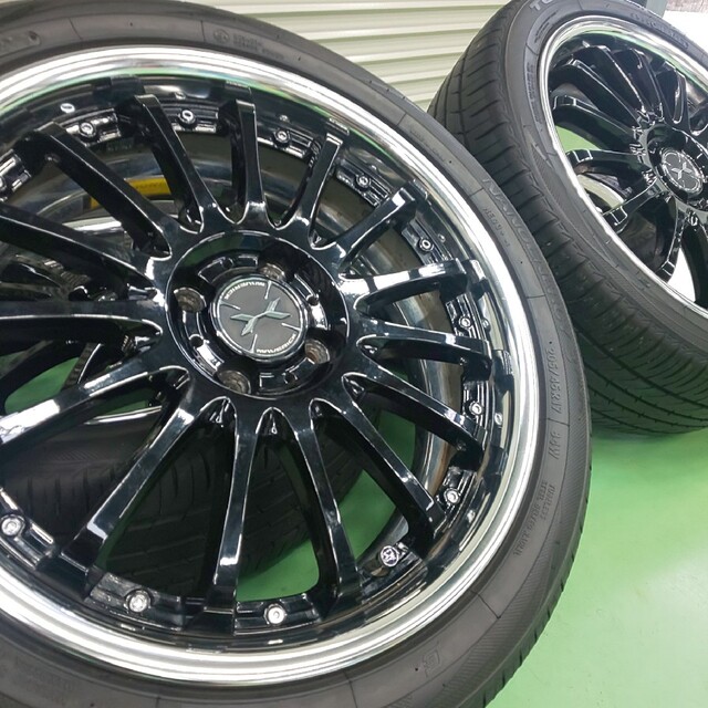 送料無料！Weds MAVERICK17インチ×バリ山トーヨー205/45R17 自動車/バイクの自動車(タイヤ・ホイールセット)の商品写真