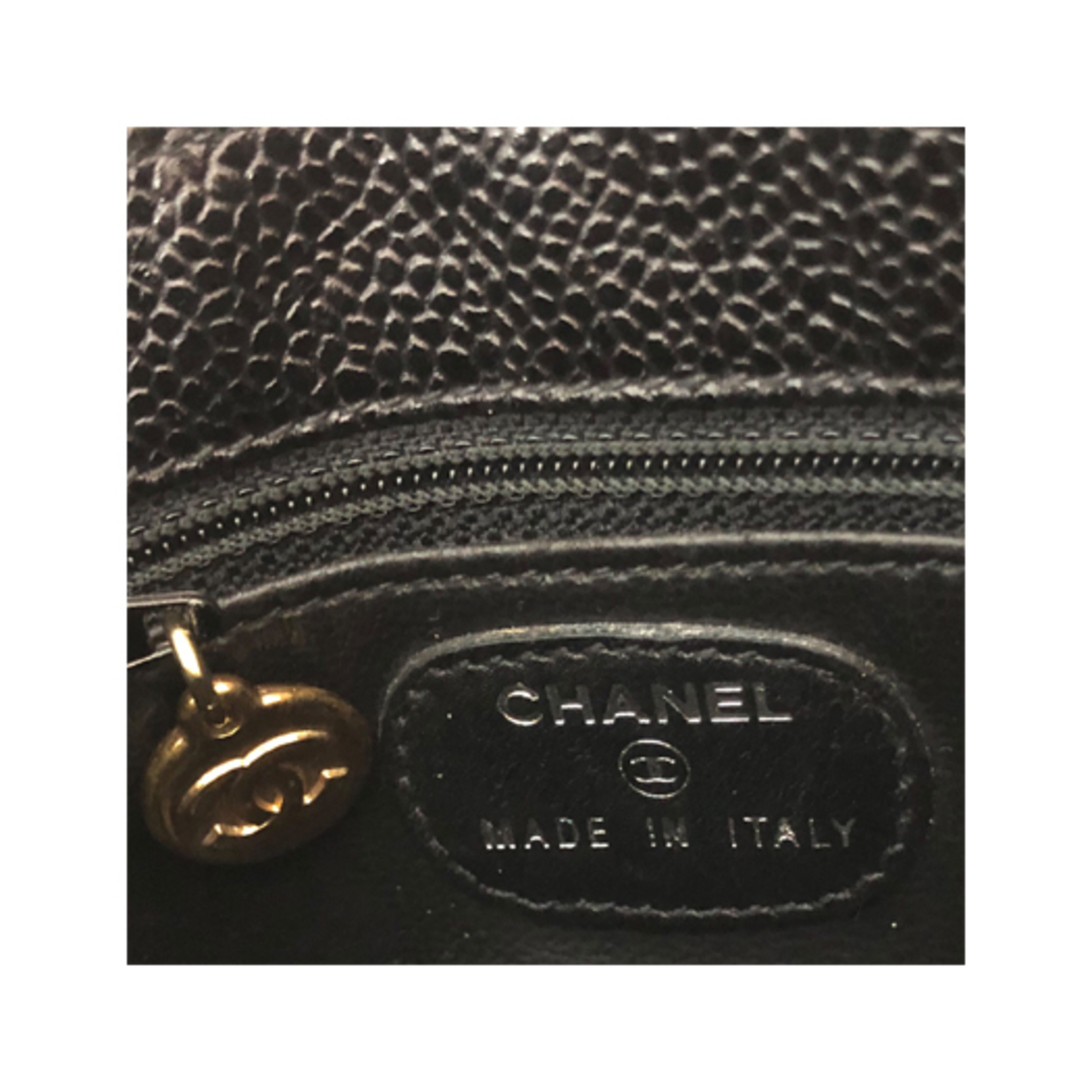 CHANEL(シャネル)のシャネル ココマーク ポーチ キャビアスキン ブラック 黒 小物入れ CHANEL 横浜BLANC  レディースのファッション小物(ポーチ)の商品写真