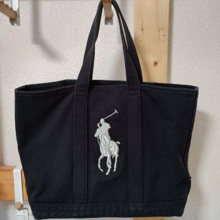 【美品】POLO ラルフローレン キルティングトートバッグ 刺繍ロゴ  大容量