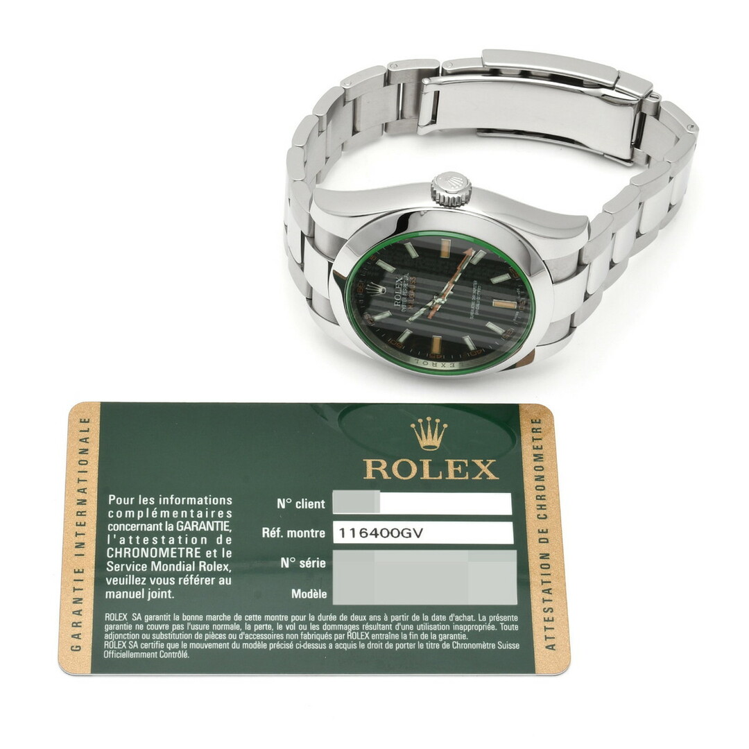 ロレックス ROLEX 116400GV ランダムシリアル インテンスブラック メンズ 腕時計