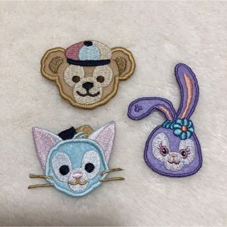 ダッフィー. ステラ・ルー .ジェラトーニ刺繍ワッペン３枚セット(各種パーツ)