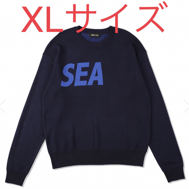 WIND AND SEA SEA SILK BLEND KNIT NAVYメンズ