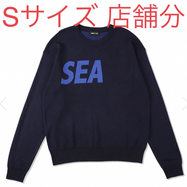 WIND AND SEA SEA SILK BLEND KNIT NAVY Sトップス