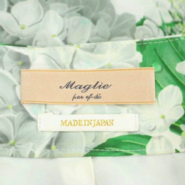 Maglie par ef-de(マーリエパーエフデ)のマーリエパーエフデ 紫陽花柄リボンベルト付きワンピース 膝丈 ノースリーブ 7 レディースのワンピース(ひざ丈ワンピース)の商品写真