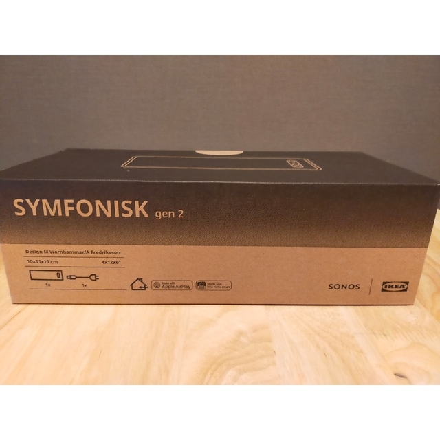IKEA(イケア)のSYMFONISK シンフォニスクブックシェルフ型WiFiスピーカー　２セット スマホ/家電/カメラのオーディオ機器(スピーカー)の商品写真