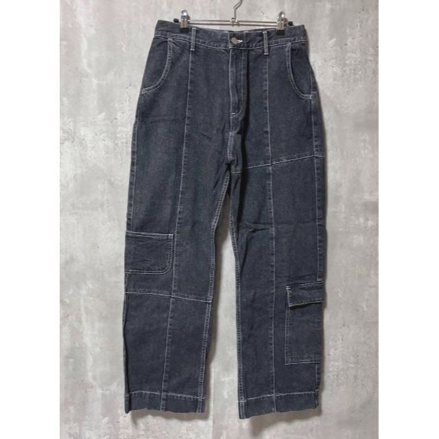 Jieda DENIM CARGO PANTS ブラック 参考価格 29700円