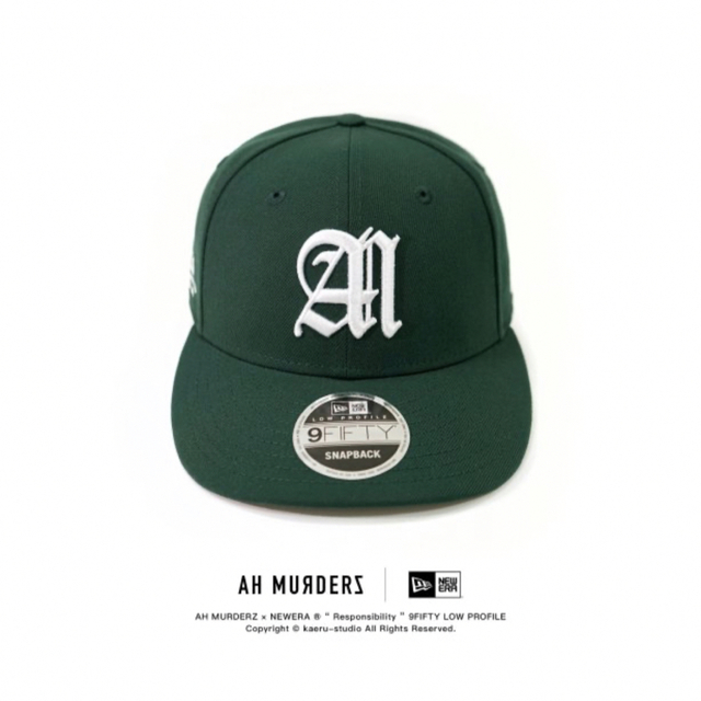 NEW ERA(ニューエラー)のAH MURDERZ × NEWERA Dark GREEN メンズの帽子(キャップ)の商品写真