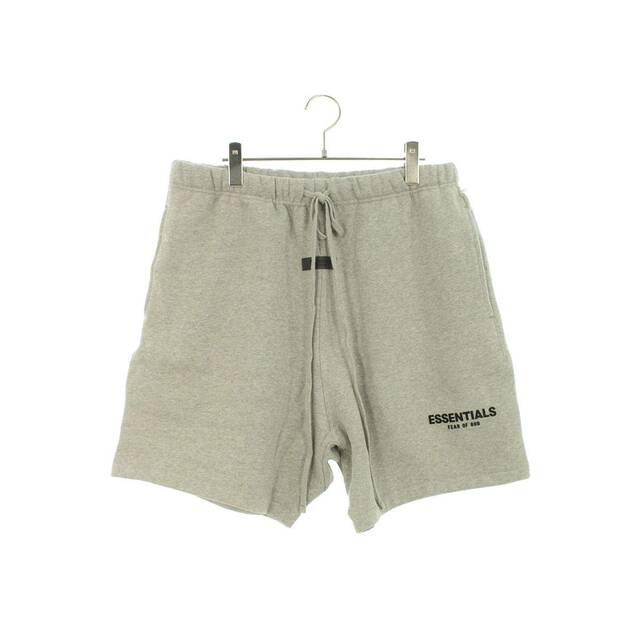 FEAR OF GOD(フィアオブゴッド)のフォグ  ESSENTIALS SWEAT SHORTS ラバーロゴスウェットハーフパンツ メンズ L メンズのパンツ(ショートパンツ)の商品写真