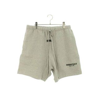 フィアオブゴッド(FEAR OF GOD)のフォグ  ESSENTIALS SWEAT SHORTS ラバーロゴスウェットハーフパンツ メンズ L(ショートパンツ)