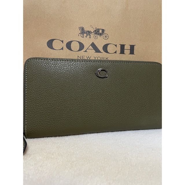 【大人気商品！】coach★コーチ★財布★三つ折り財布★Cロゴ★ブラウン★茶色