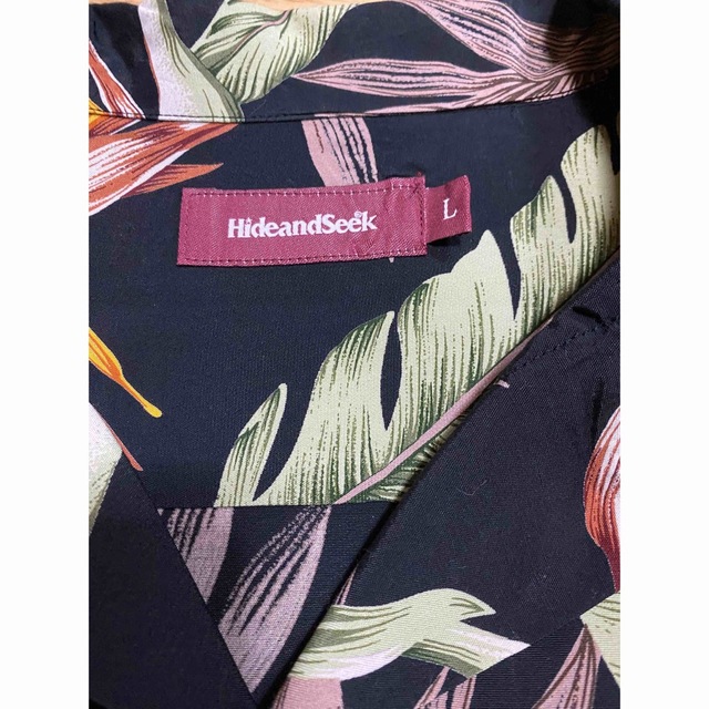HIDE AND SEEK(ハイドアンドシーク)のHIDE AND SEEK Hawaiian L/S Shirt L 極美品 メンズのトップス(シャツ)の商品写真