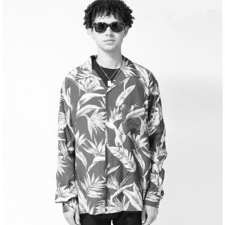 ハイドアンドシーク(HIDE AND SEEK)のHIDE AND SEEK Hawaiian L/S Shirt L 極美品(シャツ)