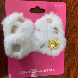 ディズニー(Disney)のTDR　ヘアポニー　ミニー　リボン　ヘアゴム　東京ディズニーリゾート　新品　(キャラクターグッズ)