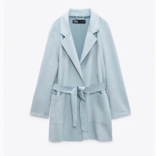 ザラ(ZARA)のZARA FAUX SUEDE JACKET(テーラードジャケット)