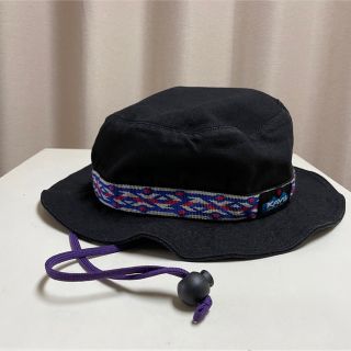 カブー(KAVU)のカブー KAVU ストラップバケットハット ブラック　USA製(ハット)