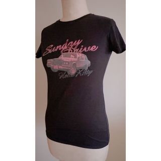 ハローキティ(ハローキティ)のアメ車Hello Kitty半袖ワンピース【M】sanrioハローキティ(Tシャツ(半袖/袖なし))