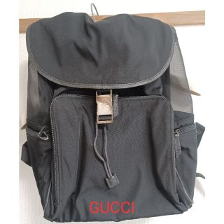 グッチ(Gucci)のGUCCI　グッチ　リュックサック　バックパック　ブラック　黒(リュック/バックパック)