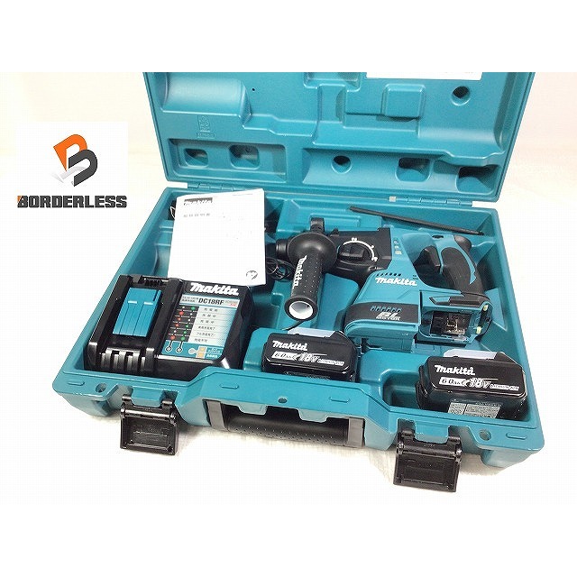 ☆極美品☆makita マキタ 18V 充電式ハンマドリル HR244DRGX 急速充電器 バッテリー2個(18V 6.0Ah)雪マーク ケース 説明書付 70170