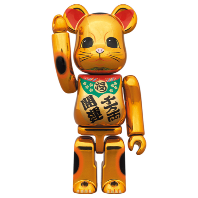 BE@RBRICK 招き猫 開運・千万両 金メッキ 100％ & 400％ 4体 エンタメ/ホビーのフィギュア(その他)の商品写真