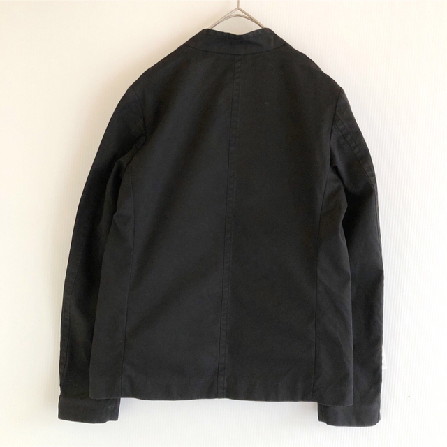 BEAUTY&YOUTH UNITED ARROWS(ビューティアンドユースユナイテッドアローズ)の159Hビューティー＆ユースコットン100％立体ノーカラージャケット黒S日本製 レディースのジャケット/アウター(ノーカラージャケット)の商品写真