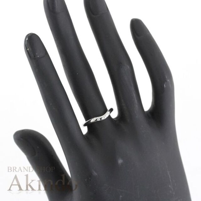 Tiffany & Co. - ティファニー カーブドバンドリング 3Pダイヤモンド