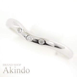 Tiffany & Co. - ティファニー カーブドバンドリング 3Pダイヤモンド
