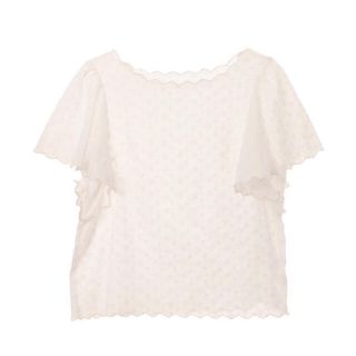 ダブルクローゼット(w closet)のw closet フリル刺繍レースブラウス(シャツ/ブラウス(半袖/袖なし))