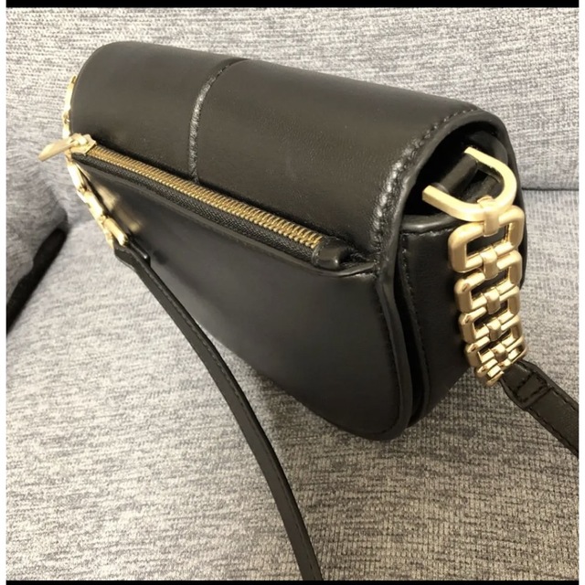 ZARA - ZARA リアルレザー ショルダーバッグ ブラックの通販 by bebe's