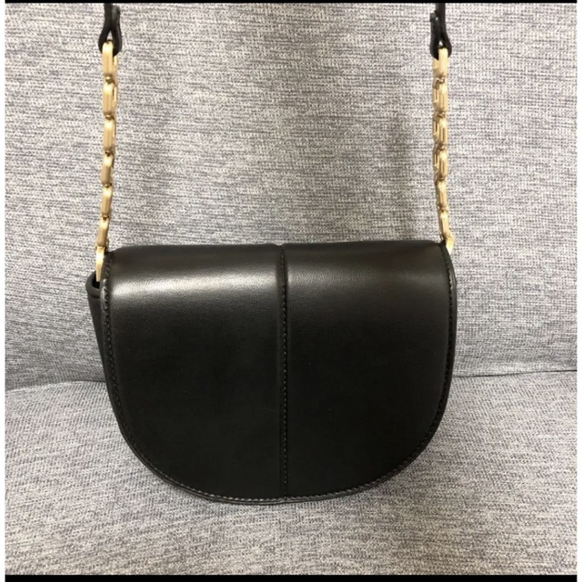 ZARA - ZARA リアルレザー ショルダーバッグ ブラックの通販 by bebe's