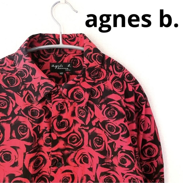 agnes b.(アニエスベー)のagnes b. HOMME アニエスベーオム　長袖総柄シャツ　ローズプリント  メンズのトップス(シャツ)の商品写真